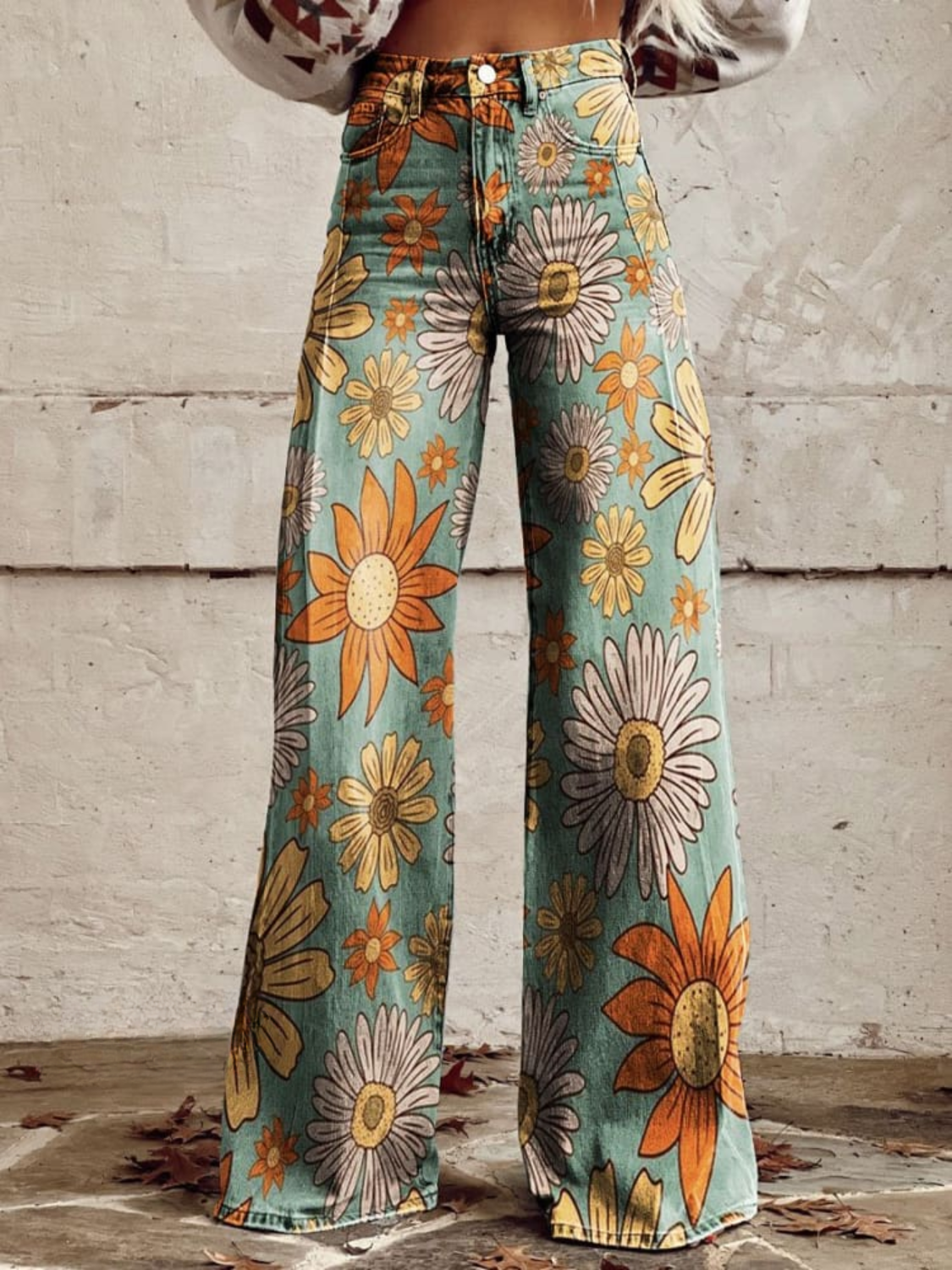 Wilma - Vintage Broek Met Wijde Pijpen