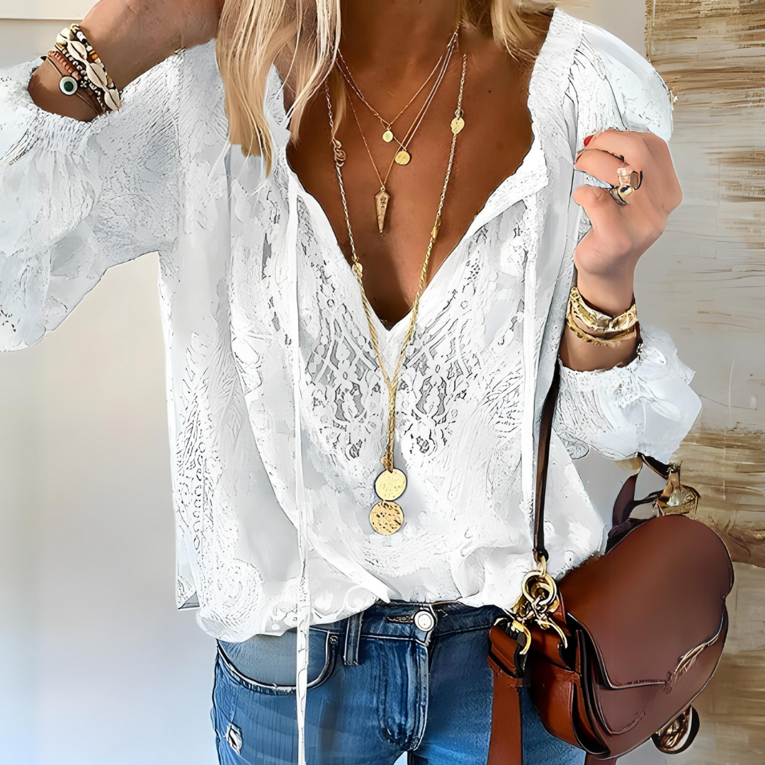 Ava - Gehaakte Boho Blouse