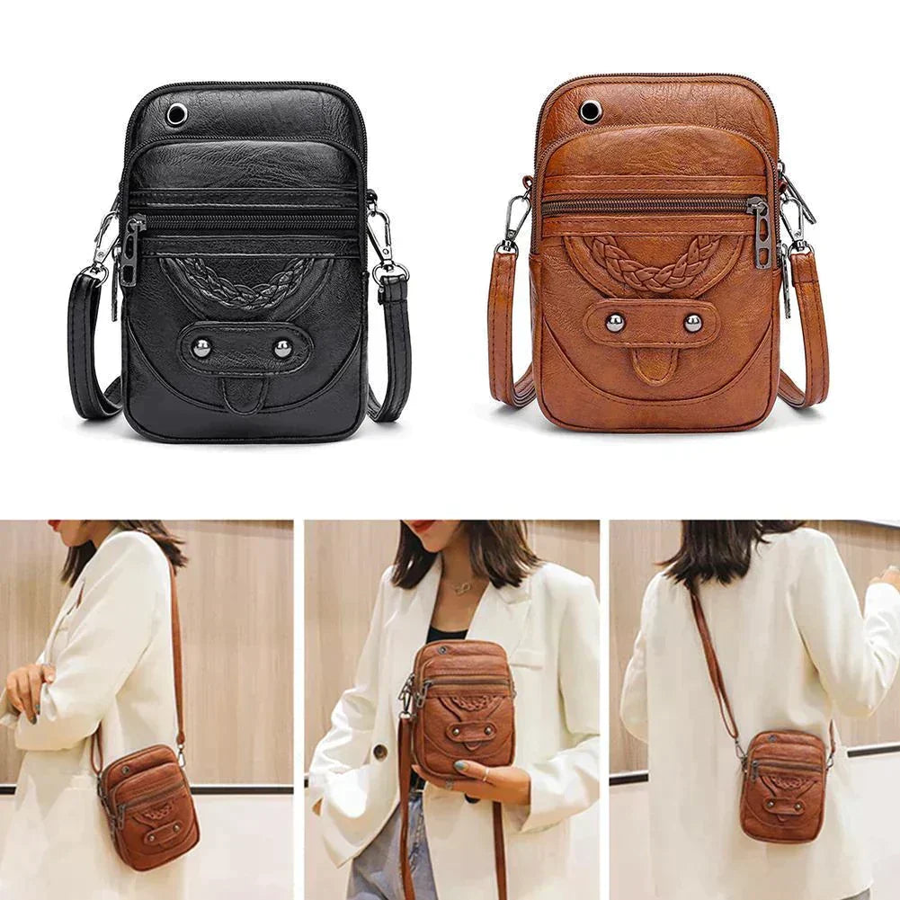 Vellana | Vintage Leren Crossbody Tas